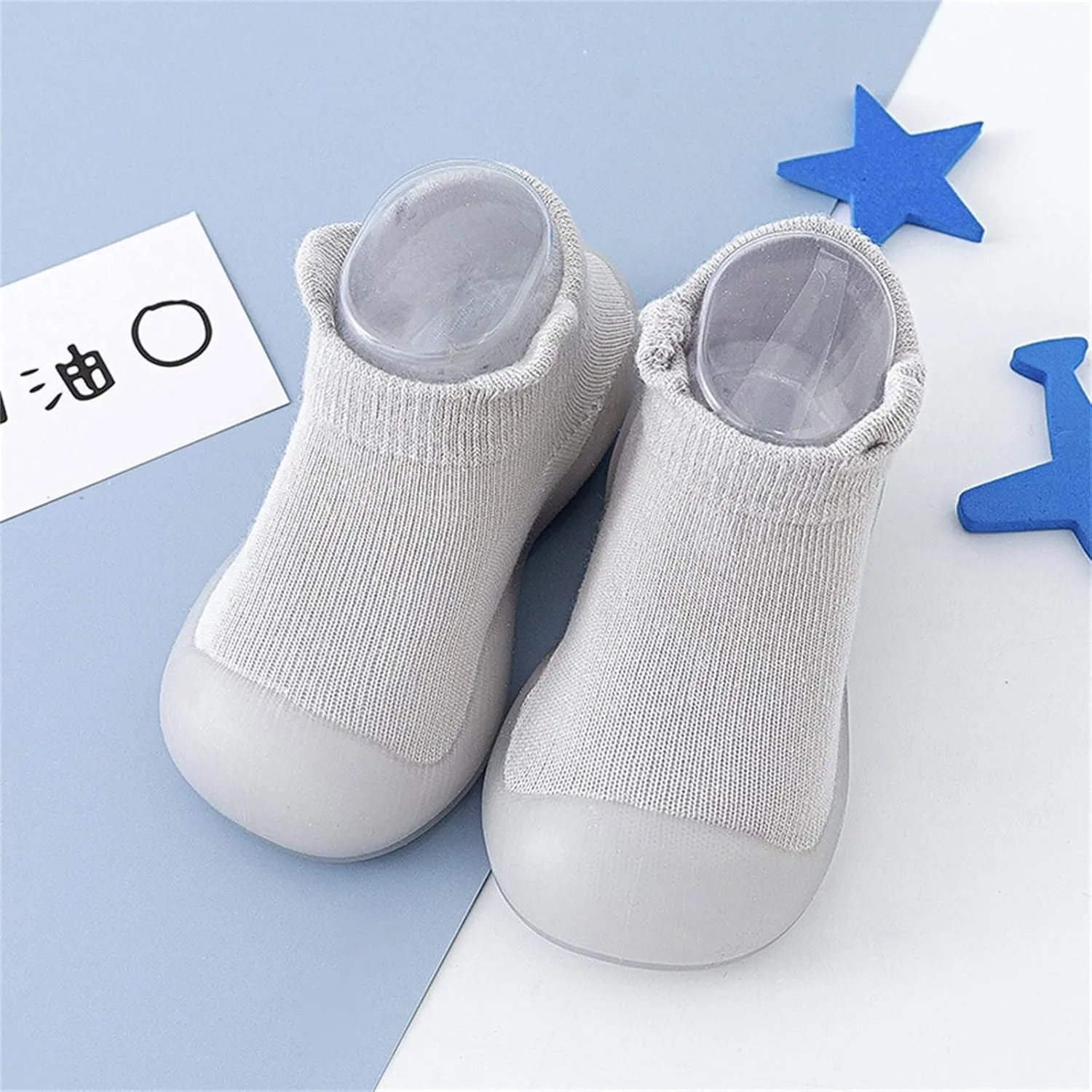 Baby Girls Shoe Socks with Cute Bows Nonslip Floor Walking Warm Booties Toddler 6-9-12-18-24 Months Indoor Baby Shoes
