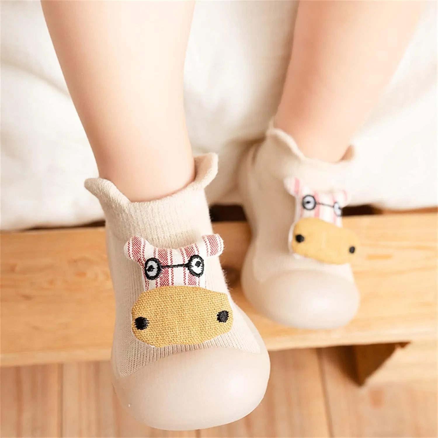 Baby Sock Shoes,Newborn Boys Girls Shoes Cute Cartoon Animals Soles First Walkers Antislip Shoes Prewalker Baby Boots