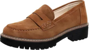 Bandkos Women's Platform Penny Loafers Slip On-Suede Chunky Dress Shoes Casual Business Oxford for Work