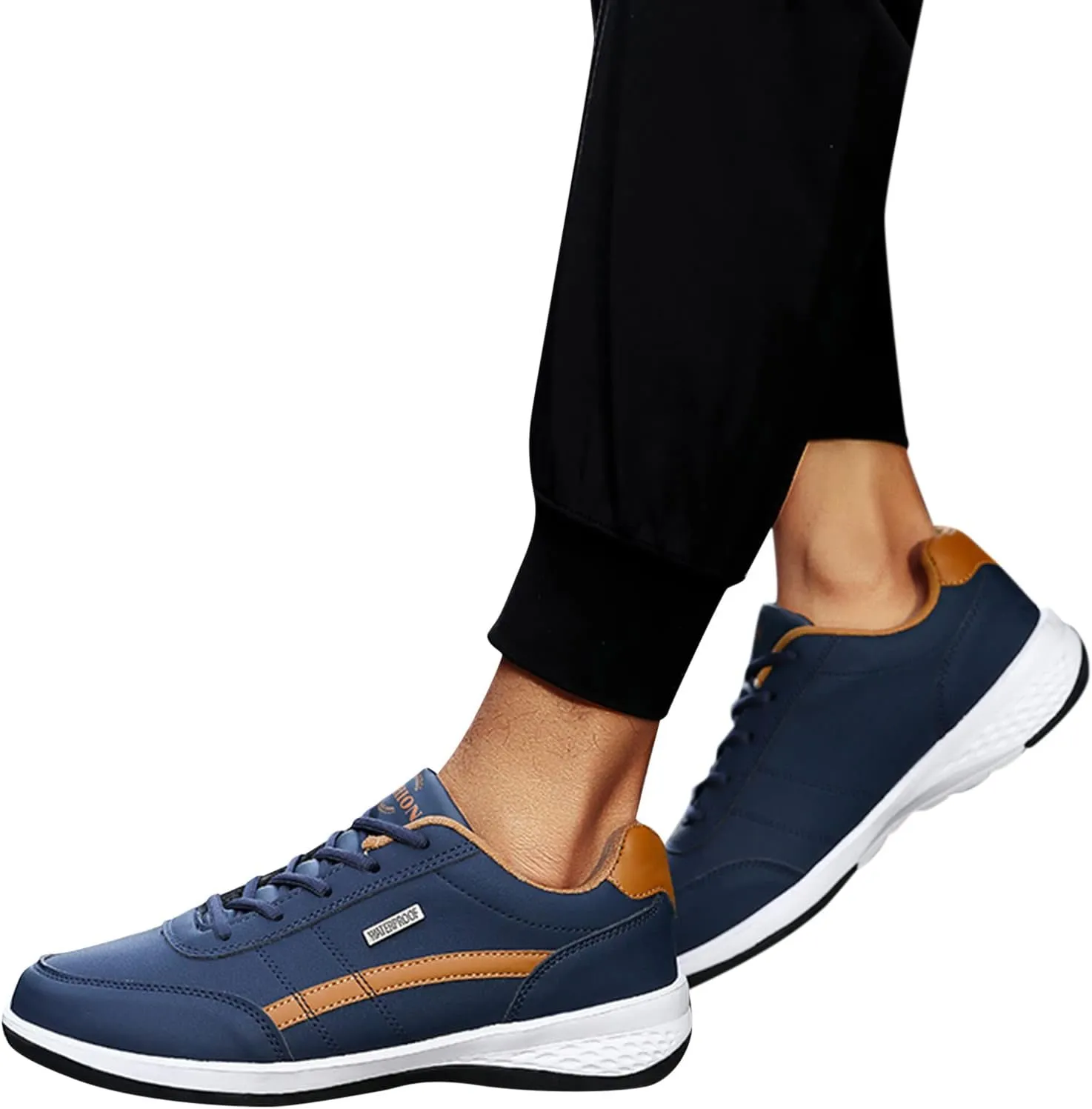 Cathalem Sneakers for Men Slip On Sneakers Non Slip Walking Shoes Men Lightweight Comfort Workout Fashion Sneakes