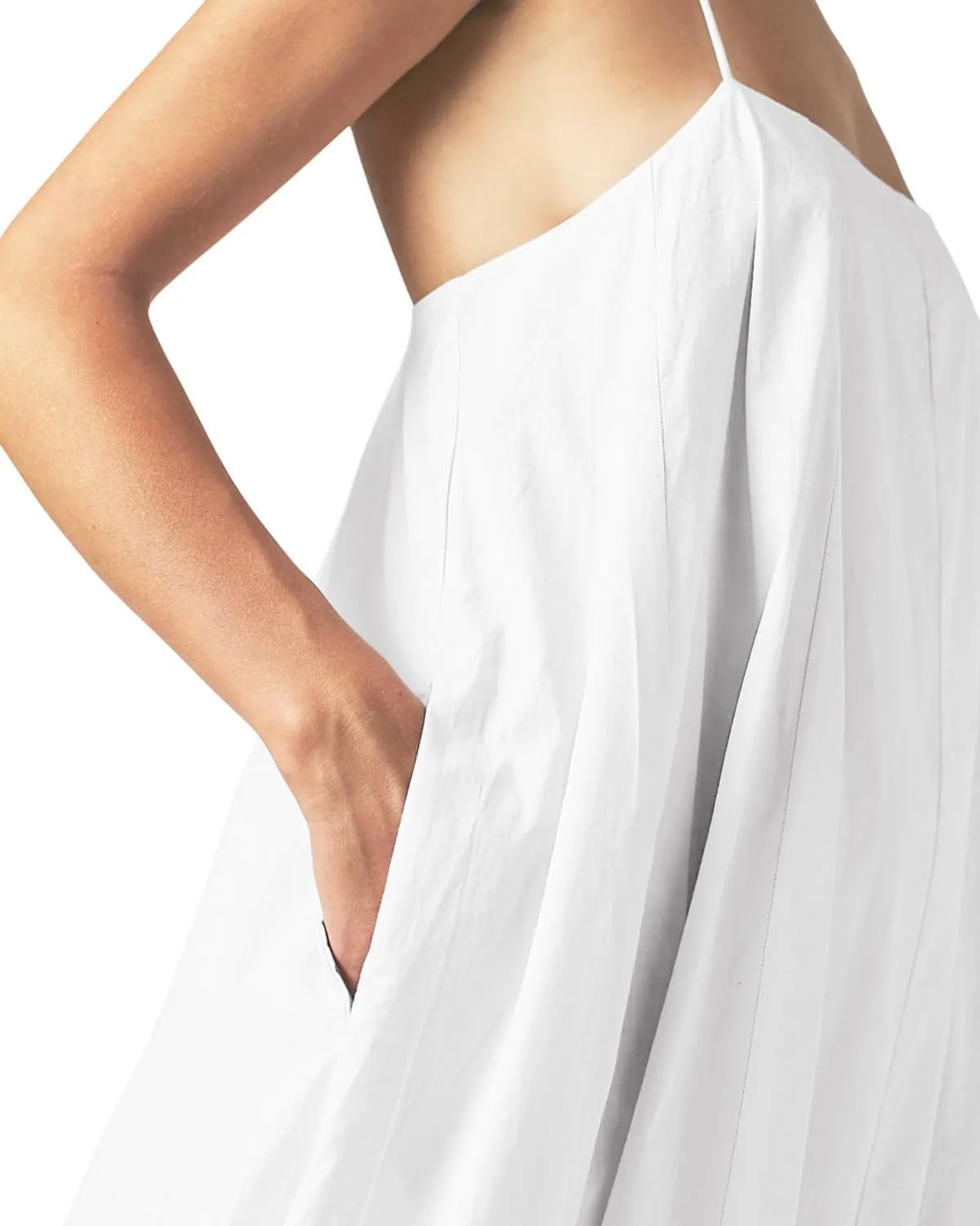 Chouyatou Womens Summer Dresses Sleeveless Spaghetti Strap Lounge Dress Flowy A-Line Midi Dress