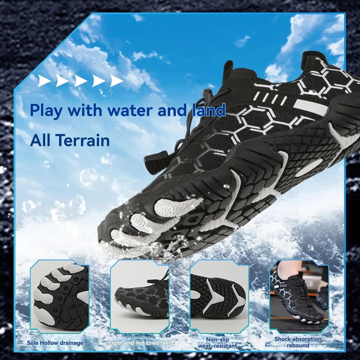 Grounded Footwear for Women Hike Barefoot Shoes Women Wide Toe Box Comfortable Water Shoes Lightweight Breathable Casual Hiking Sneakers Quick Dry Fashion Sneakers for Walking, Running, Gym Athletic
