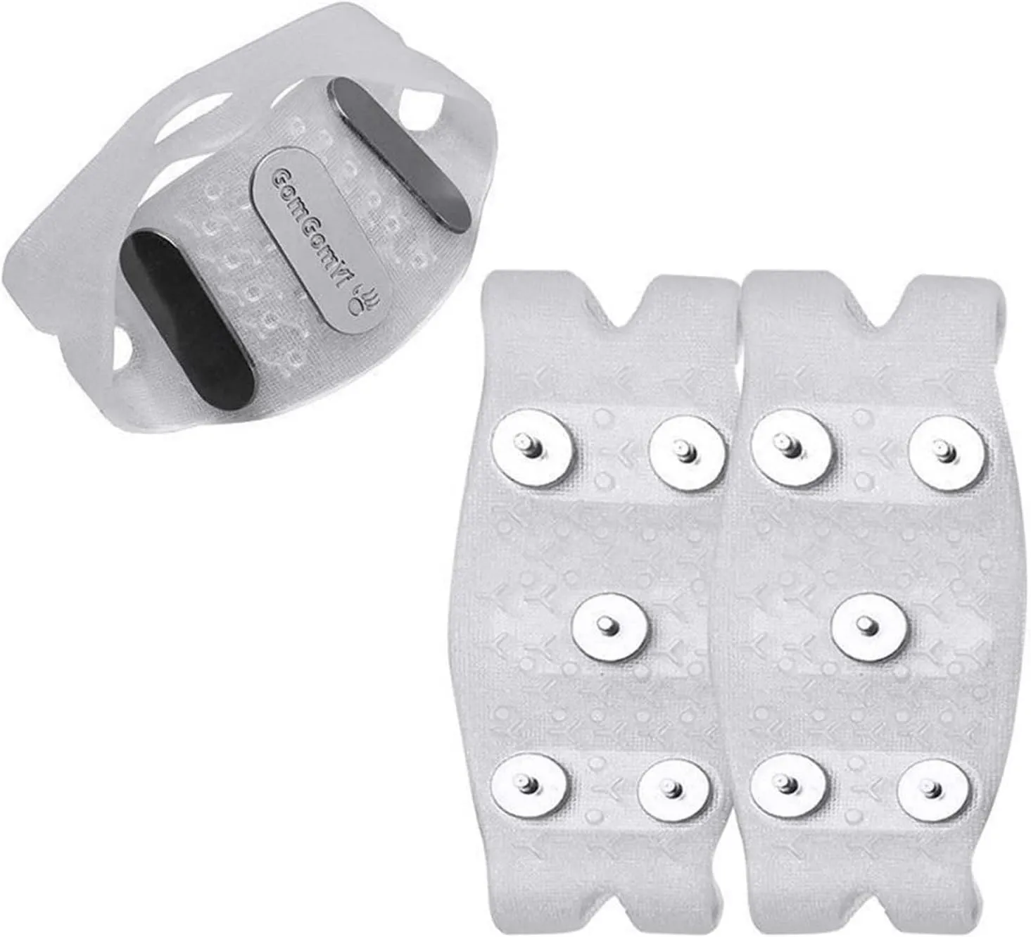 Ice Cleats Snow Traction Cleats Crampons for Shoe and Boots Non-Slip Overshoe for Walking on Snow and Ice Rubber Walking Cleats Anti Slip Crampons