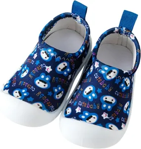 Infant Girls Boys Kids Leisure Shoes Canvas Soft Bottom Breathable Slip On Sport Shoes Socks Toddler