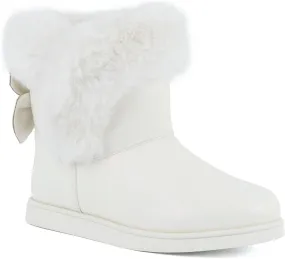 JUICY COUTURE Women's Slip On Winter Snow Boots Warm & Insulated Fur Lining Comfortable Fashion Booties