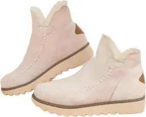 Ladmiple Snow Boots For Women 2023 Trendy Winter Boots Faux Fur Lined Slip On Ankle Booties Fashion Warm Outdoor Walking Shoe