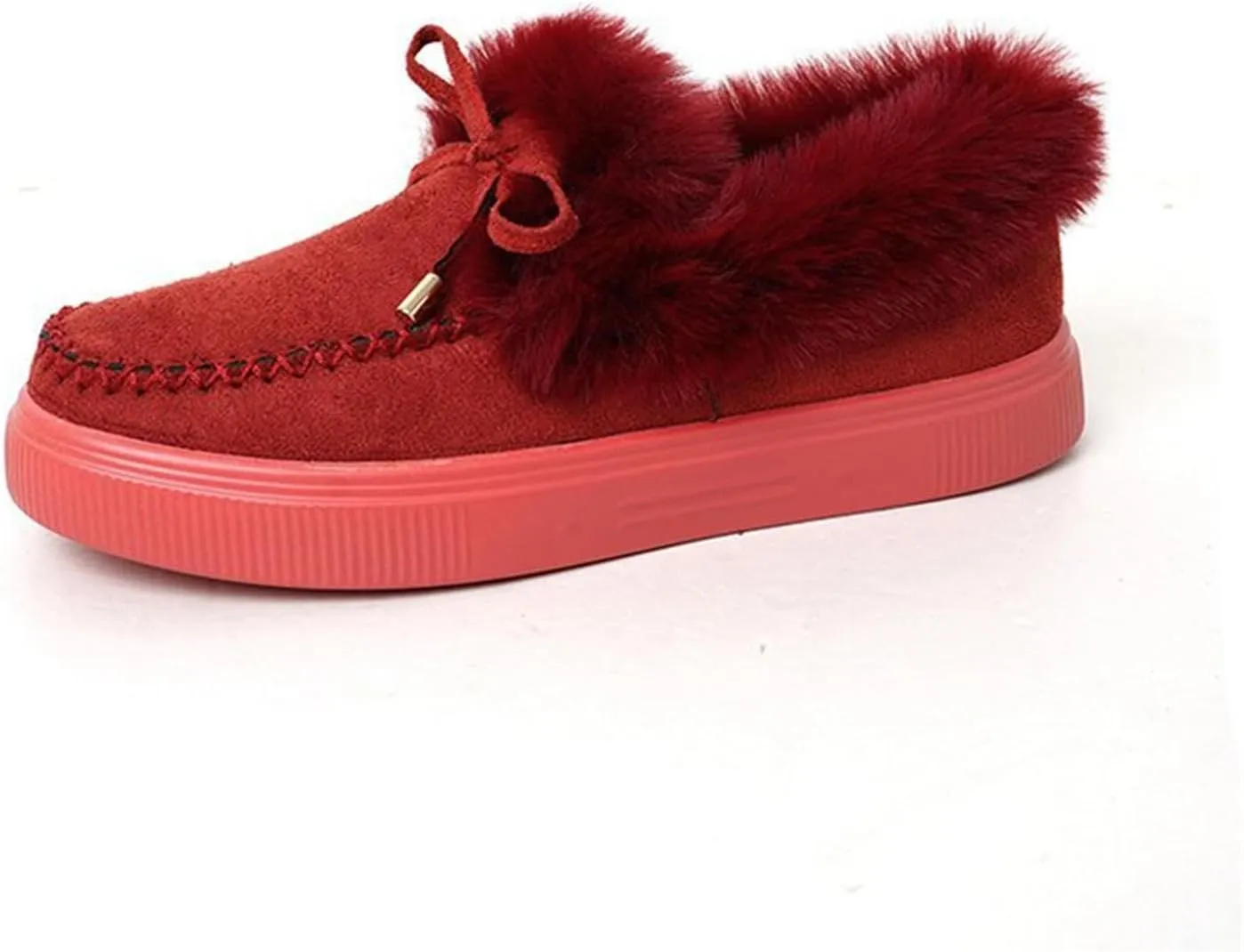 Lausiuoe Snow Boots For Women Cute Wide Calf Winter Fur Lining Warm Ankle Booties Fashion Trendy Outdoor Fuzzy Shoes 2022