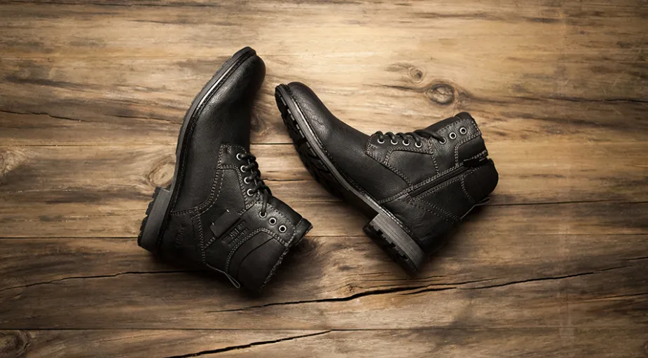 Men's Winter Casual Black Boots | Plus Size Warm Boots