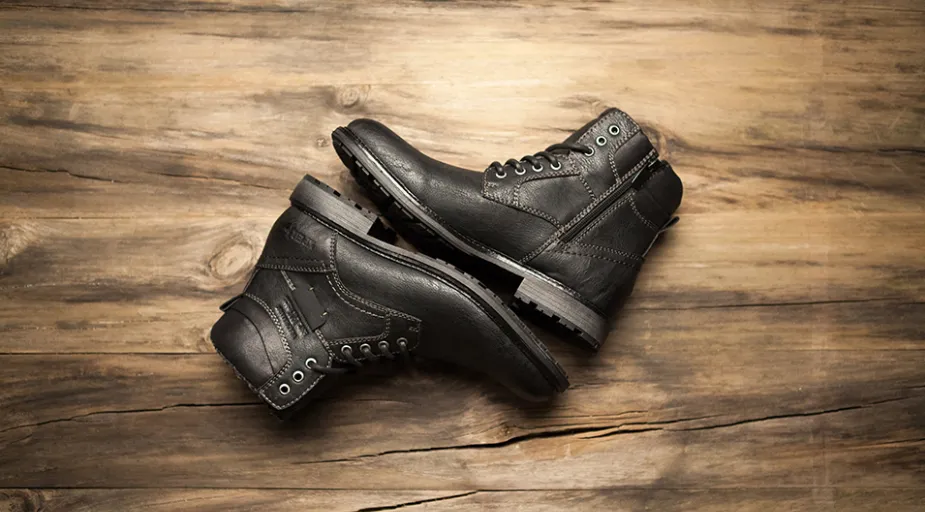 Men's Winter Casual Black Boots | Plus Size Warm Boots