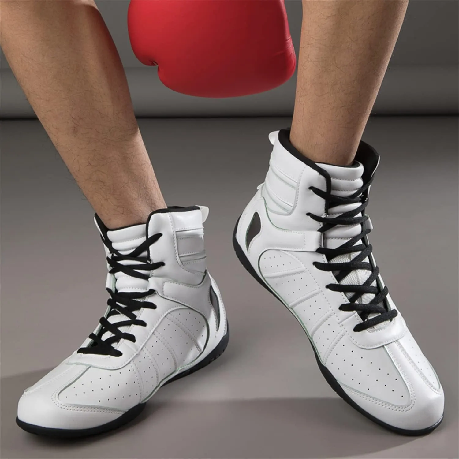 Men's Women's Wrestling Boxing Shoes Non-Slip Breathable High Traction Combat Boxing Wrestling Training Sneakers