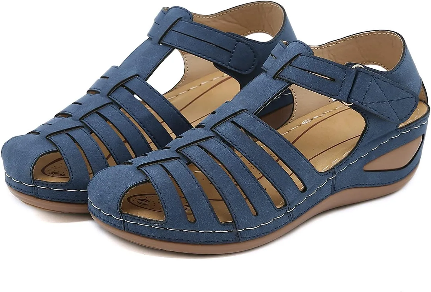 Ortho Walking Sandals for Women Sandals Women Dressy Summer Flat Gold 12w Diabetic Sandals for Women Wide Orthotic Slippers for Plantar Fasciitis Black Flats Shoes Women Women's Dressy Sandals