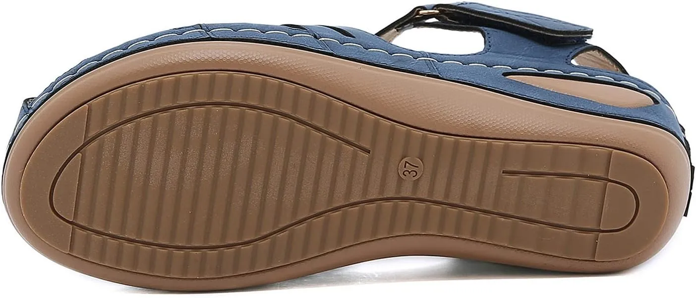 Ortho Walking Sandals for Women Sandals Women Dressy Summer Flat Gold 12w Diabetic Sandals for Women Wide Orthotic Slippers for Plantar Fasciitis Black Flats Shoes Women Women's Dressy Sandals
