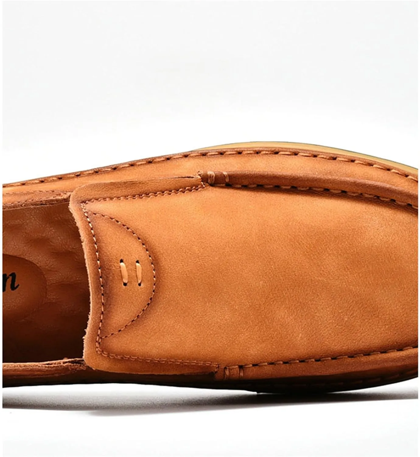 SywzX&xfybz Men's Casual Leather Shoes Cowhide Loafers Comfortable Driving Shoes