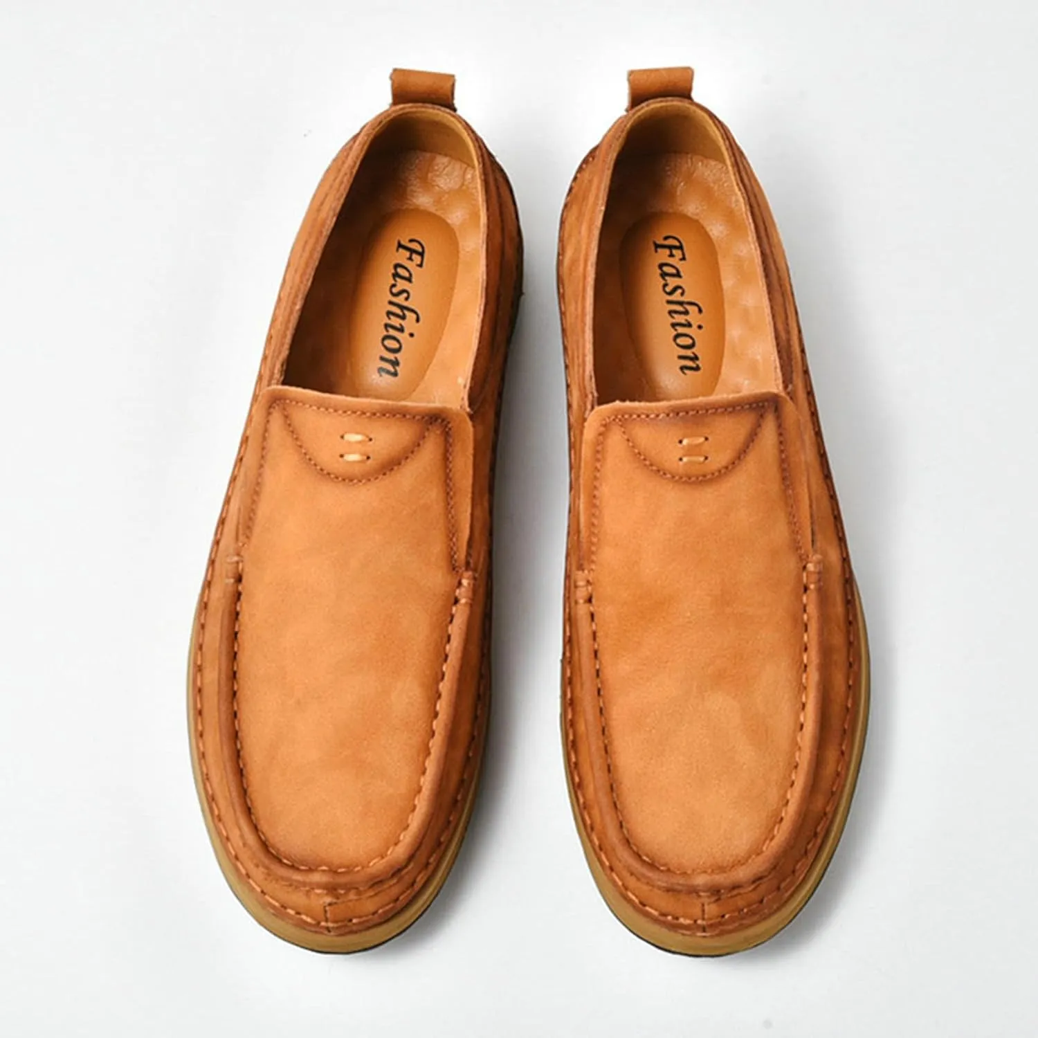SywzX&xfybz Men's Casual Leather Shoes Cowhide Loafers Comfortable Driving Shoes
