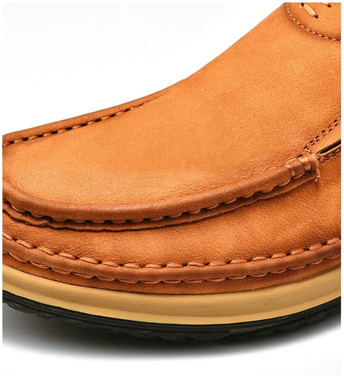 SywzX&xfybz Men's Casual Leather Shoes Cowhide Loafers Comfortable Driving Shoes
