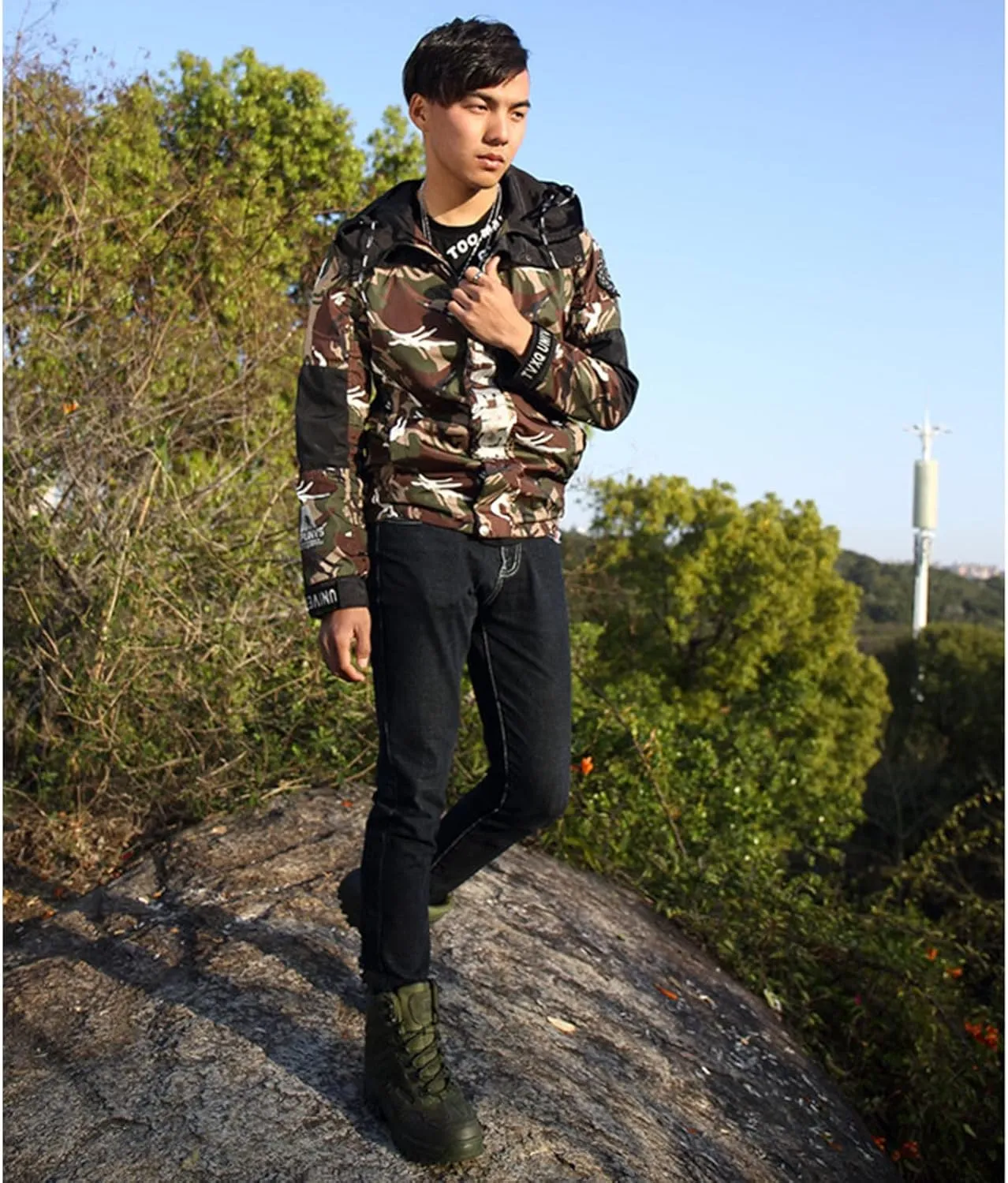 Tactical Military Combat Boots Men Army Hunting Trekking Camping Mountaineering Winter Shoes  Insoles,A-40 EU