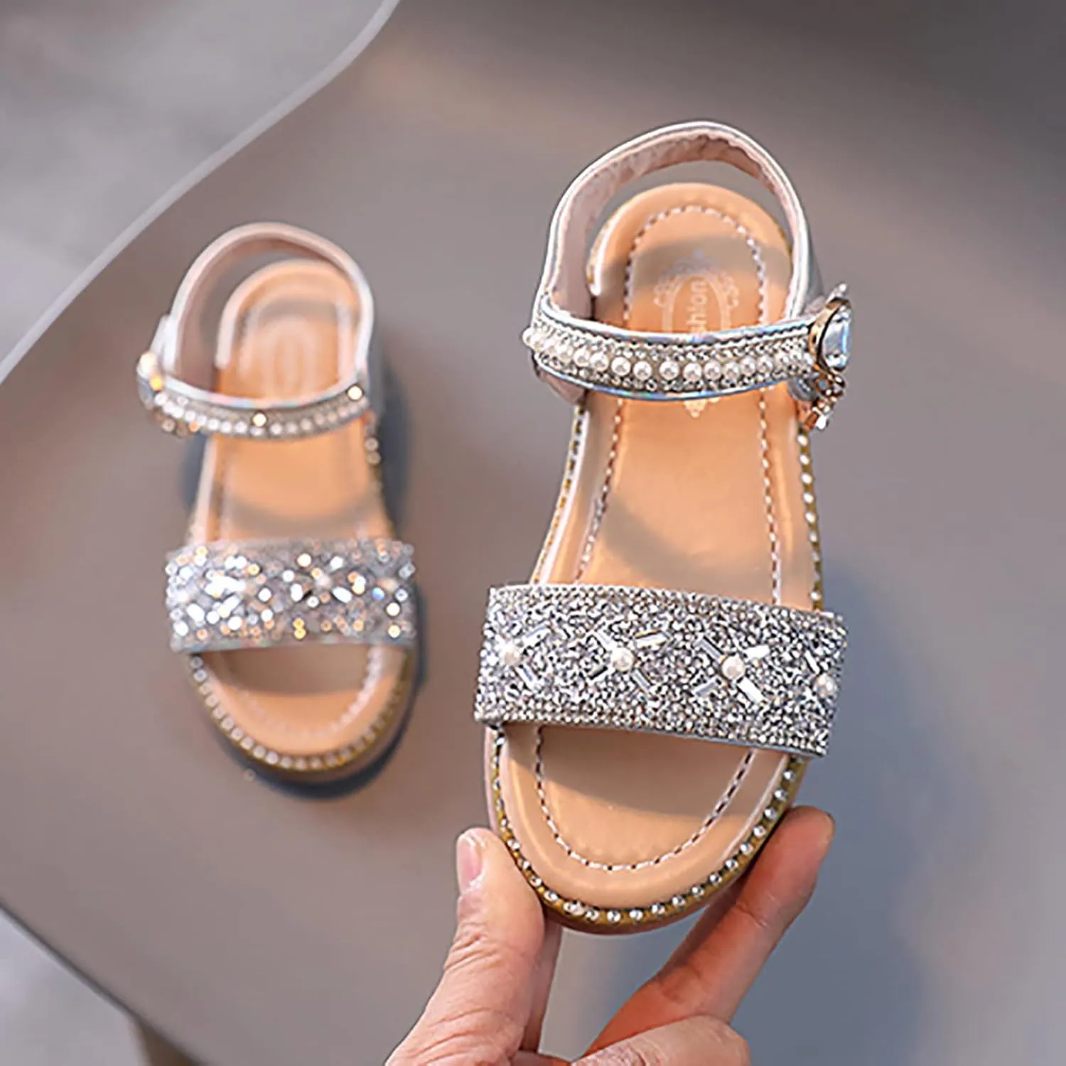Toddler Girl Shoes,Toddler Girl Sandals Easter Flower Girl Dress Shoes Open Toe Little Kid Summer Kids Shoes