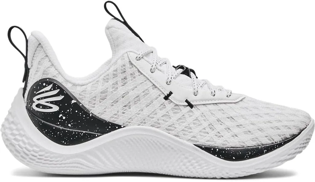 Under Armour Unisex Curry Flow 10 Team Basketball Shoes - UA Flow Cushioning Technology 14/15.5 White
