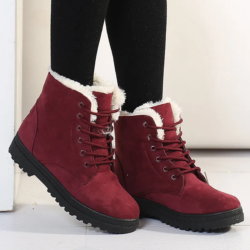 Women Boots 2018 New Women Winter Boots Warm Snow Boots