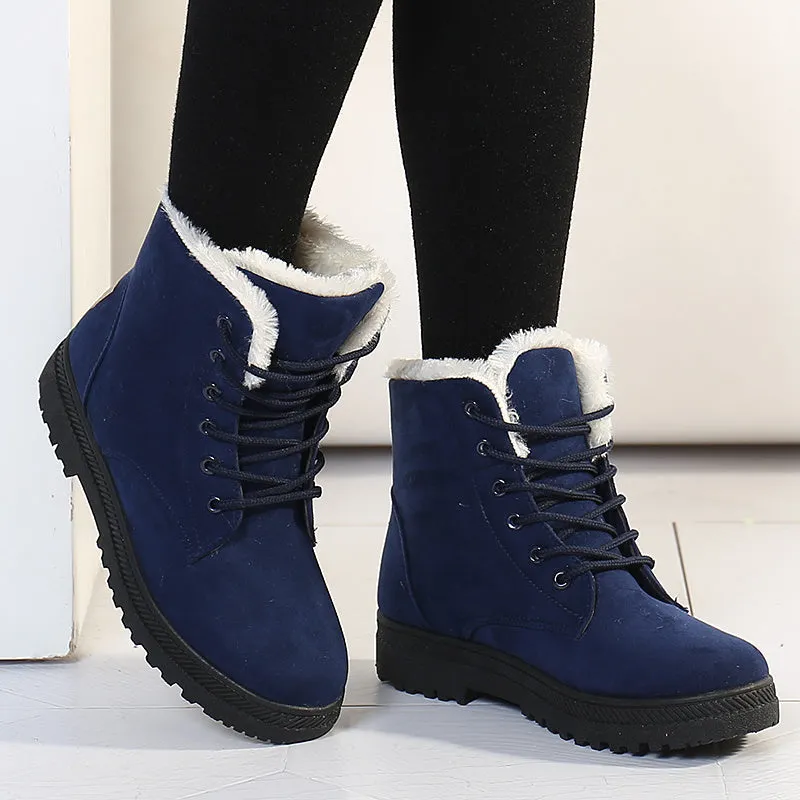 Women Boots 2018 New Women Winter Boots Warm Snow Boots