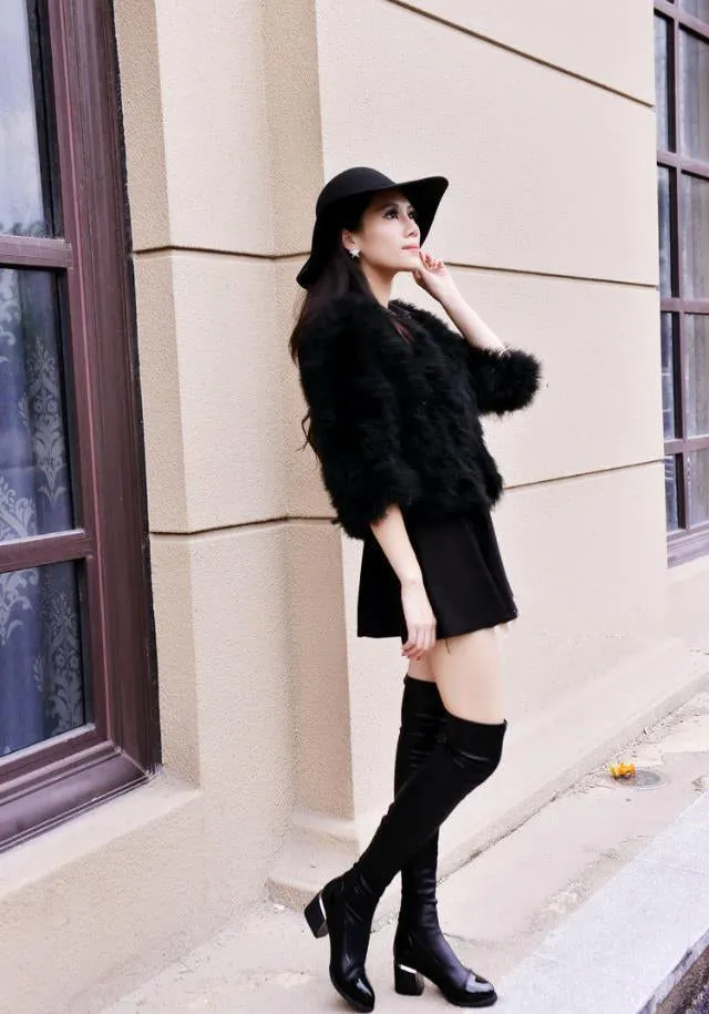 Women's Winter Warm Casual Over-Knee High Shoes